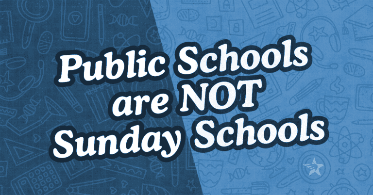 Texas Public Schools Are Not Sunday Schools